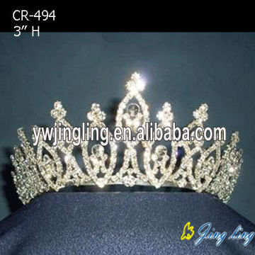 Ornamentos de cabelo corantes de strass tiaras