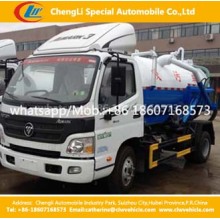 Foton 4000liters Vacuum Sewage Suction Tanker Truck