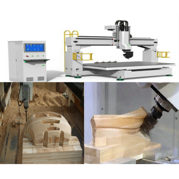 Machine de sculpture sur bois de routeur CNC à 5 axes