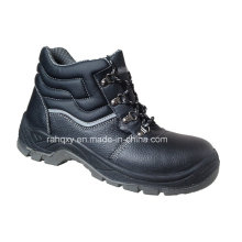 Черные Сплит тисненые кожаные ботинки работы (HQ05059)