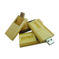 Nouveau style clé USB en bois pivotant en gros