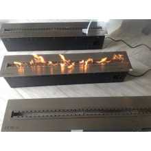 ethanol fireplace with tempered glass decoration