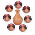 Cool Mist Flower Shape Wood Grain Aroma Diffuser