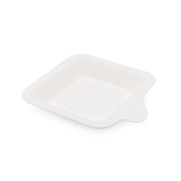 assiette en papier alimentaire jetable bagasse roseau assiette de 4 pouces gâteau