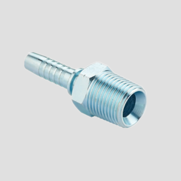 BSPT thread straight hydraulic hose end fitting