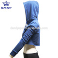 Blue Crop Top Running Hoodie For Women