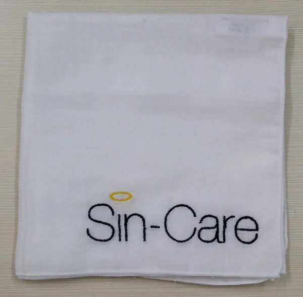 Logo Printing and Embroidery Cotton Muslin Face Cleansing Cloth6 Logo Printing and Embroidery Cotton Muslin Face Cleansing Cloth6