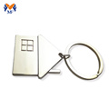 Metal cheap price house shape keychain