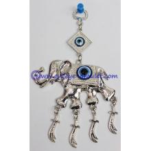 Wholesale Blue Evil Eye Amulet Evil Eye with Lucky elephant Amulet Decoration Ornament
