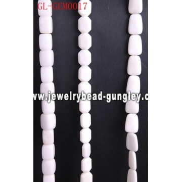 Natural white stone bead