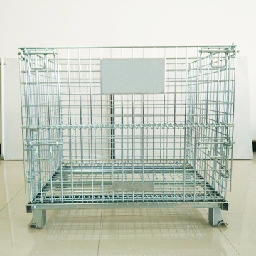 Stackable Galvanized Lockable Metal Logistic Storage Cage