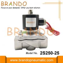 Válvula solenoide de acero inoxidable 1 &#39;&#39; 2S250-25 para aguas residuales