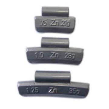 Peso con clip de zinc para onza de rueda de aluminio