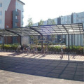 Poland Polycarbonate Aluminium Carport With Skylight Roof