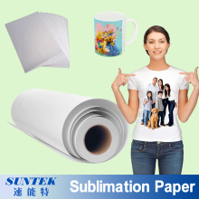 A3 A4 rollo sublimación impresión papel de traspaso térmico para la camiseta