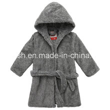 Solid Super Soft Coral Fleece Hooded Robe Infant Pajamas