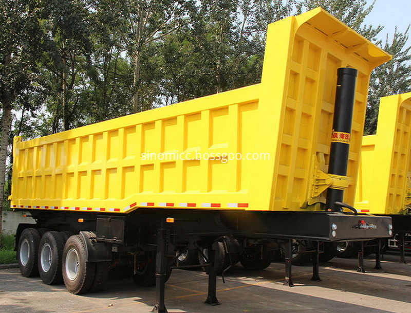 Yellow 3 Axle Dumper Trailers