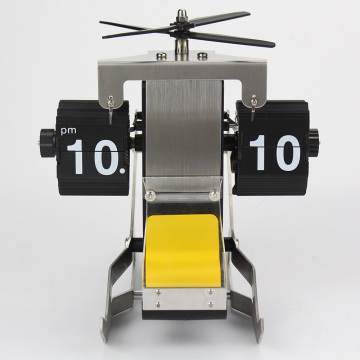 Helicopter Flip Clock for Desk Decor