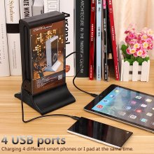 Café Restaurante 20800mAh Resistente ao fogo ABS Stand Menu Power Bank