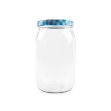 2L 2000 ml Lebensmittelbehälter Glaslager Konservenglas