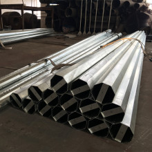 HDG hot dip galvanizing conical polygonal steel pole