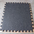 Interlocking gym rubber flooring tiles