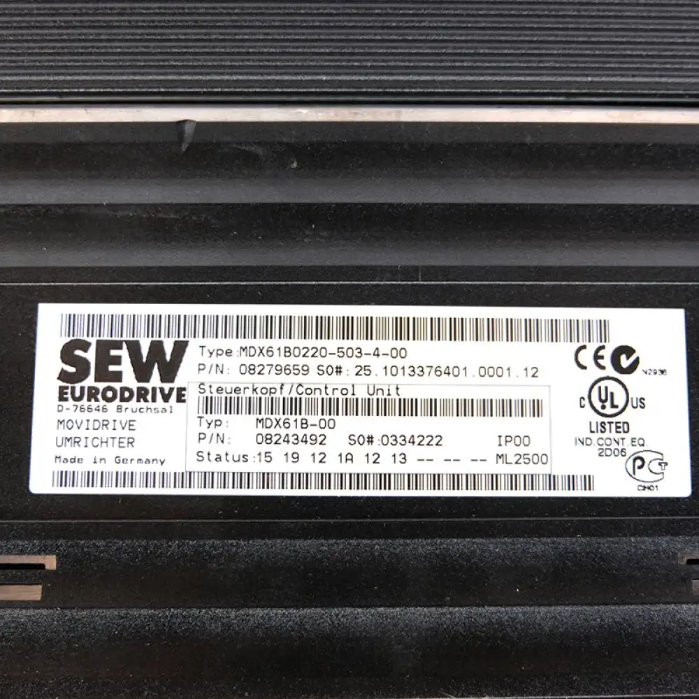 SEW EURODRIVE variable frequency controller SEW EURODRIVE variable frequency controller