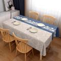 linen style polyester pvc table cloths