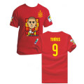 Fan de football Espagne 2014 cartoon t-shirts pour la Coupe du monde brésilienne