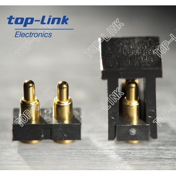 2pin Flat Pogo Pin Stecker mit Gehäuse