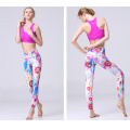 Custom fashion women shiny lycra yoga leggings pants