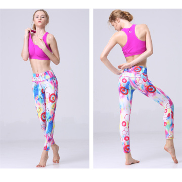 Sécher le fit soie Lycra leggings femmes yoga gym fitness jambières