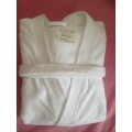 Elegant White Adult Terry Bathrobe