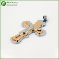 2015 Best Selling Men Jewelry 316L Stainless Steel Gold Cross Pendant