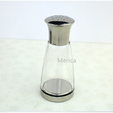 Stainless Steel Cruet Set Glass Condiment Set