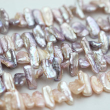 Multi-Color Natural Freshwater Baroque Cultivé Pearl Strands (E190021)