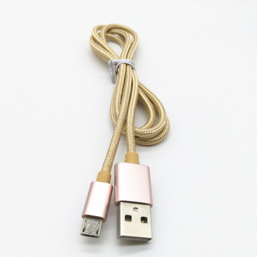 Câble tressé en nylon mâle vers micro USB