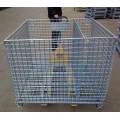 zinc foldable stacking pet preform storage wire container