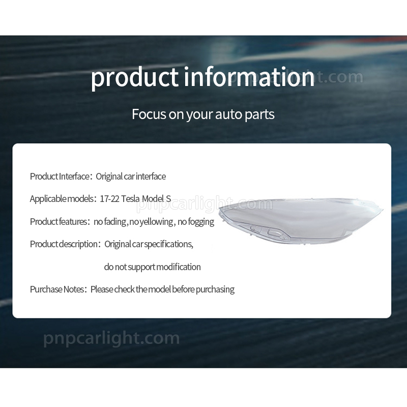 headlight cover for Tesla Model S headlight cover for Tesla Model S
