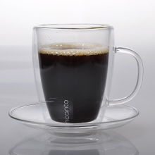 Double-wall Glass Cup with Handle