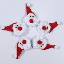 Novo Papai Noel Crochet Broche Pingente DIY Crochet