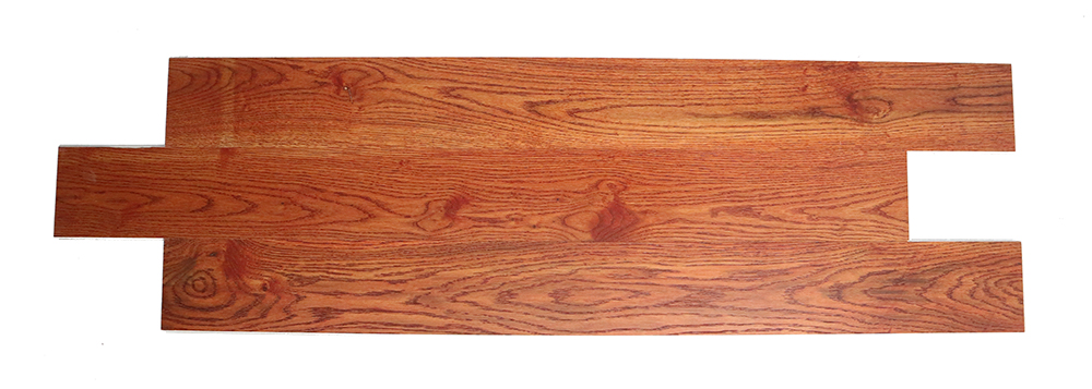 Red brown European oak solid wood composite SPC flooring