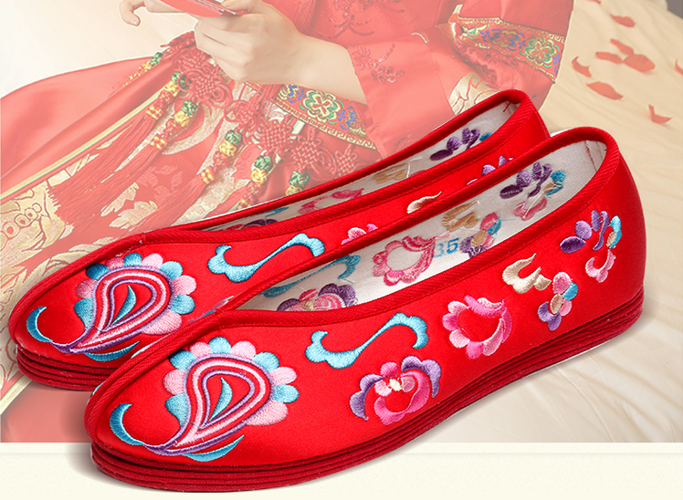 hand embroidered women's shoes