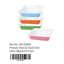 Colorful ceramic square pan