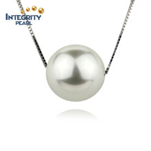 Pendentif perlée en perl de 12 mm Pearfect Round Big Pearl