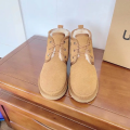 men sheepskin fur comfortable snow boots