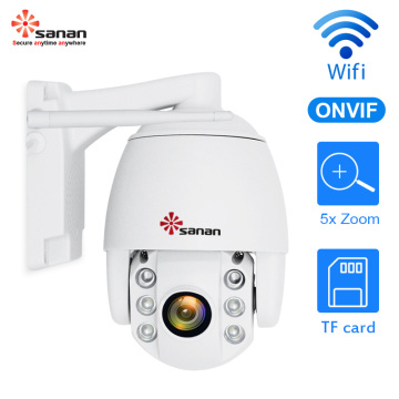 1080p Full HD Ao Ar Livre PTZ IP Camera 5xzoom