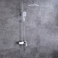 Triple Function White Mixed Color Shower Set