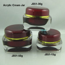 Creme Jar J051 Serie Square Form zu verkaufen