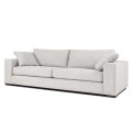 Sofa de tissu gris contemporain de brume de Sitka contemporain